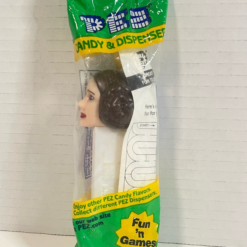 Vintage Star Wars Pez Dispenser 1990's Princess Leia Unopened